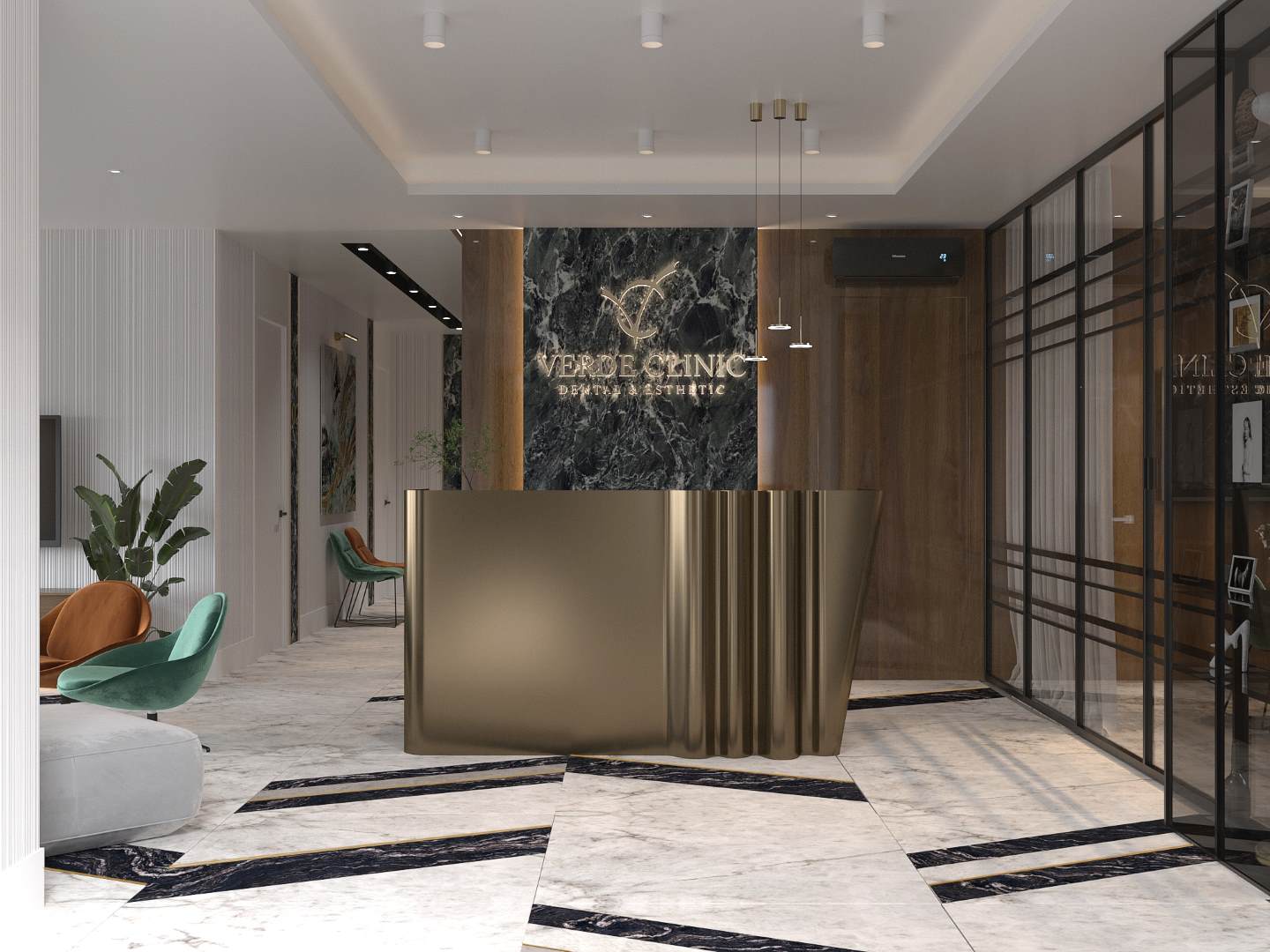 Projekt Wnętrz Medycyna estetyczna Verde Clinic